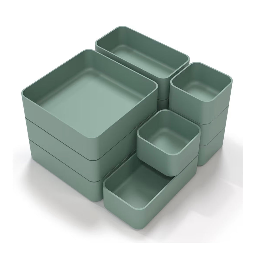 Modular Drawer Organizer Set - 11 Piece Storage System