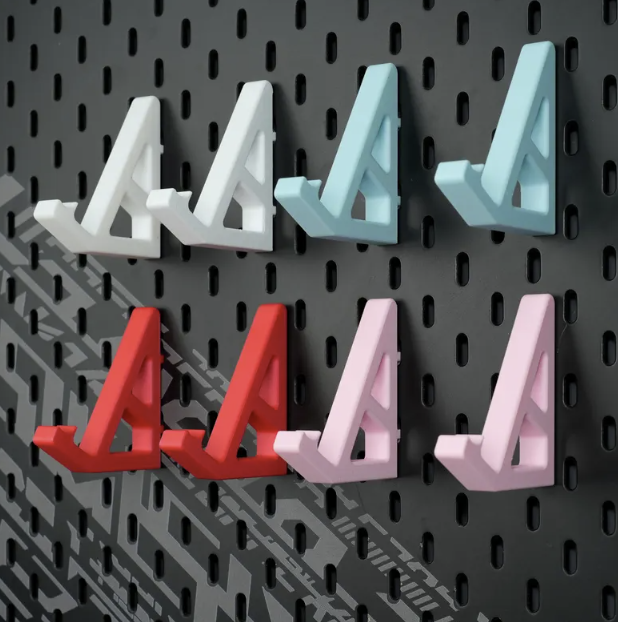 Modular Pegboard Desk Organizer – Wall-Mounted Storage for Laptop, Keyboard, Tablet & Headphones