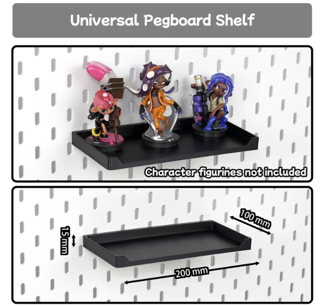 Modular Pegboard Desk Organizer – Wall-Mounted Storage for Laptop, Keyboard, Tablet & Headphones