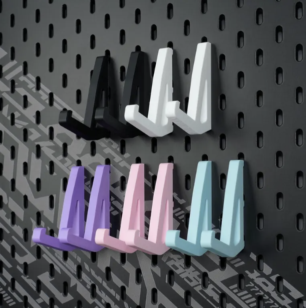 Modular Pegboard Desk Organizer – Wall-Mounted Storage for Laptop, Keyboard, Tablet & Headphones