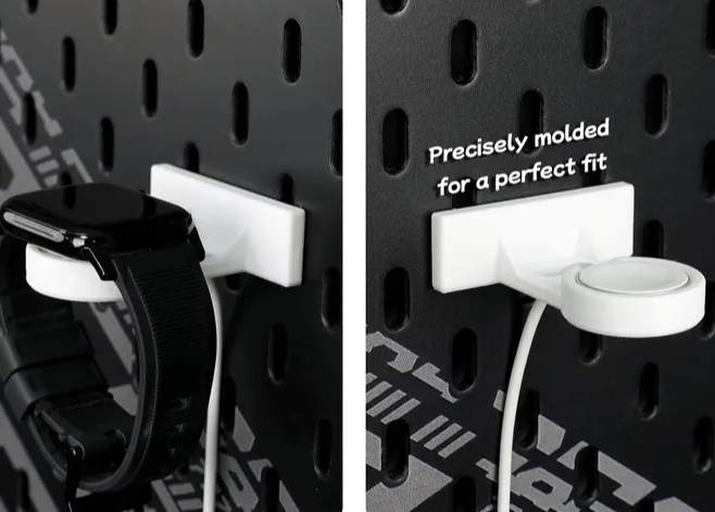 Modular Pegboard Desk Organizer – Wall-Mounted Storage for Laptop, Keyboard, Tablet & Headphones