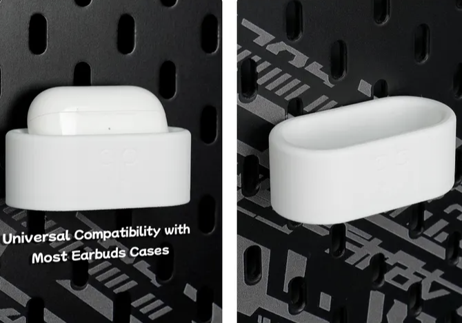 Modular Pegboard Desk Organizer – Wall-Mounted Storage for Laptop, Keyboard, Tablet & Headphones