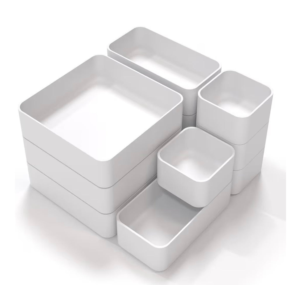 Modular Drawer Organizer Set - 11 Piece Storage System